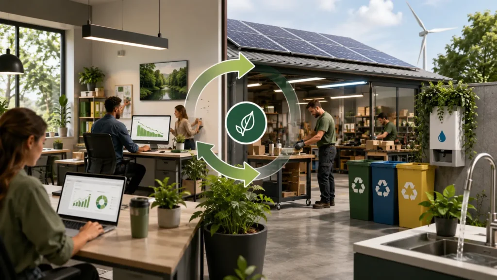 Pilar ambiental do ESG aplicado à gestão de pequenas e médias empresas.
