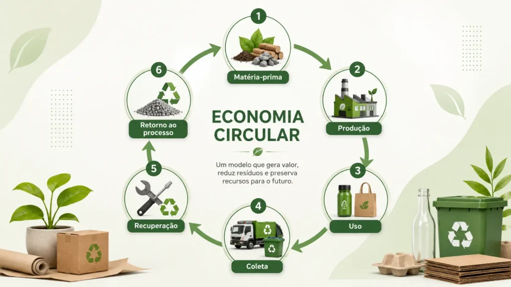  Economia circular e gestão de resíduos no pilar ambiental do ESG.